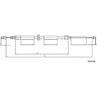 METZGER Handbremsseil Seilzug Feststellbremse für RENAULT MEGANE III Grandtour (KZ0/1) Hinten Links Hinten Rechts 10.6794