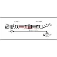 METZGER Bremsschlauch 4113326