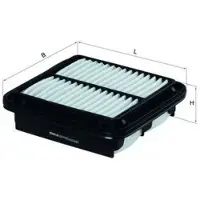 Knecht Luftfilter LX 2122 für Daihatsu Sirion Move Yrv Cuore V