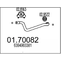 MTS Abgasrohr 01.70082
