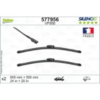 Valeo SILENCIO Scheibenwischer Wischblatt Vorne für BMW X2 (F39) Rahmenlos