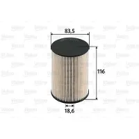 Valeo Kraftstofffilter 587919 für VW Skoda Audi Seat Caddy III Golf Plus V A3