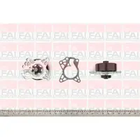 FAI AutoParts Wasserpumpe [Hersteller-Nr. WP6443] für Subaru, Peugeot, Citroën, Toyota, Daihatsu