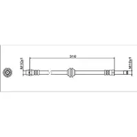 METZGER AUTOTEILE Bremsschlauch GREENPARTS 4112063