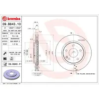 Brembo Bremsscheibe 09.B843.11
