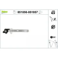 Valeo 851856 Elektrischer Fensterheber Hinten Links für HONDA CR-V IV (RM)