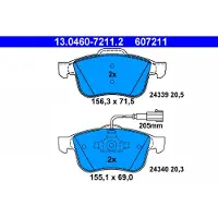 Ate Bremsbelagsatz 13.0460-7211.2, Vorne