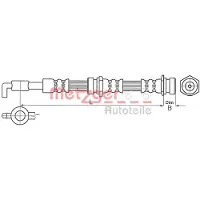 METZGER Bremsschlauch 4114057
