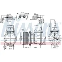Nissens Kompressor, Klimaanlage ** FIRST FIT ** 890331