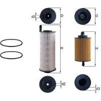 MAHLE ORIGINAL Kraftstofffilter KX646KIT