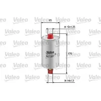 Valeo Kraftstofffilter [Hersteller-Nr. 587207] für Audi, Seat, VW