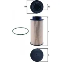 MAHLE ORIGINAL Kraftstofffilter KX 182/1D