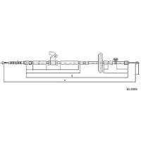 METZGER Handbremsseil Seilzug Feststellbremse für OPEL Astra J Sports Tourer (P10) Hinten Links 11.5831