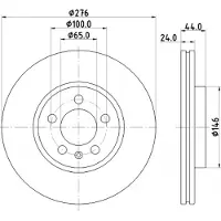 Hella Bremsscheibe PRO 8DD 355 132-891
