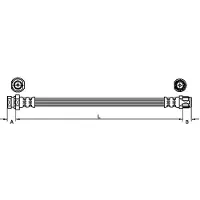 METZGER 4110213 Bremsschlauch Hinten Links für OPEL Movano Kastenwagen (X70) Movano Bus (X70) Movano Pritsche / Fahrgestell (X70) für RENAULT