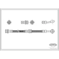 CORTECO Bremsschlauch ERSTAUSRÜSTERQUALITÄT [Hersteller-Nr. 19032943] für Subaru