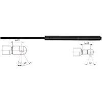 METZGER 2110356 Gasfeder Heckklappendämpfer für SAAB 9-5 (YS3E) 280mm