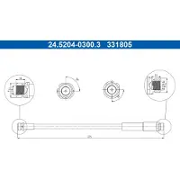 Ate Bremsschlauch 24.5204-0300.3