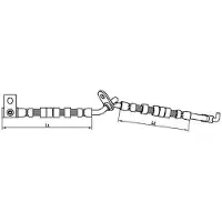 METZGER Bremsschlauch 4110706