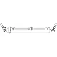 METZGER Autoteile Bremsschlauch [Hersteller-Nr. 4111581] für Renault
