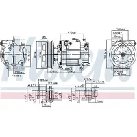 Nissens Kompressor, Klimaanlage ** FIRST FIT ** 89549