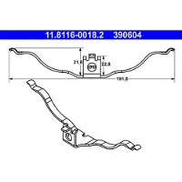 Ate Feder, Bremssattel 11811600182 für VAG