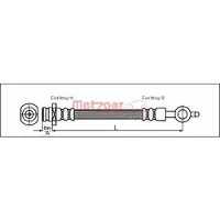 METZGER Bremsschlauch 4112832