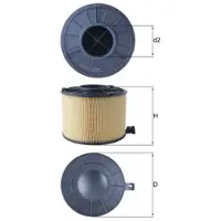 MAHLE ORIGINAL Luftfilter MAHLE LX 4411