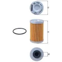 MAHLE ORIGINAL Ölfilter OX 439D für Ktm Husaberg Husqvarna Exc FE