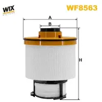 WIX FILTERS Kraftstofffilter WF8563 für TOYOTA HILUX Pick-up (GUN1) Anschraubfilter
