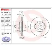 Brembo Bremsscheibe 09a53521 275mm 22mm für PONTIAC TOYOTA