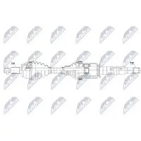 NTY NPW-LR-049 Antriebswelle Vorne Rechts für LAND ROVER Range Rover Sport (L494) Range Rover IV (L405)