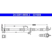 Ate 24.5281-0655.3 Bremsschlauch