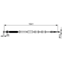 Bosch Handbremsseil Seilzug Feststellbremse für FIAT GRANDE PUNTO (199) 1 987 482 582
