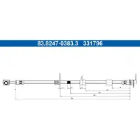 Ate Bremsschlauch 83.8247-0383.3