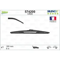 Valeo SILENCIO Heckscheibenwischer Stück Hinten für CITROËN DS5 160mm