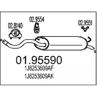 MTS Endschalldämpfer 01.95590