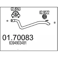 MTS Abgasrohr 01.70083