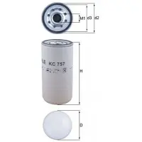 MAHLE ORIGINAL Kraftstofffilter KC 757