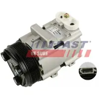 Fast Sports Nutrition Klimakompressor FT56310 170ccm 12V 7 Rillen R134a Einlass-Ø 16,3mm Auslass-Ø 13,1mm