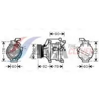 AVA Clever Choice Kompressor, Klimaanlage TOAK446