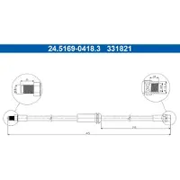 Ate Bremsschlauch 24.5169-0418.3