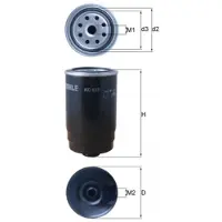 MAGNETI MARELLI Kraftstofffilter MAHLE KC623