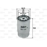 Valeo Kraftstofffilter 587725 für Kia Hyundai Sportage II Soul I I20 Pro Cee'd