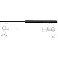 METZGER 2110366 Gasfeder Heckklappendämpfer für VOLVO 440 K (445) 542mm