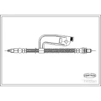 CORTECO Bremsschlauch ERSTAUSRÜSTERQUALITÄT [Hersteller-Nr. 19032885] für Ford