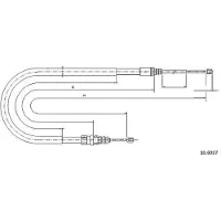 METZGER Seilzug, Feststellbremse 10.6037