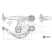 FEBI BILSTEIN Lenker, Radaufhängung 185473