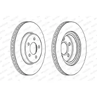 FERODO Bremsscheiben DDF2065C vorne, belüftet, 2 Stück