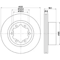 Hella Pagid Bremsscheibe PRO 8DD 355 132-201